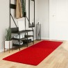 Tapis HUARTE à poils courts doux et lavable rouge 80x250 cm 