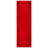 Tapis HUARTE à poils courts doux et lavable rouge 80x250 cm 