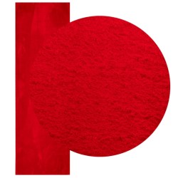 Tapis HUARTE à poils courts doux et lavable rouge 80x250 cm 