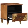 Table de chevet 40x33x46 cm en bois massif de mangue 