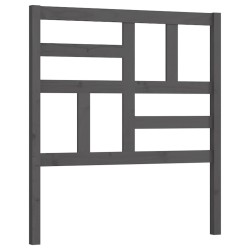 Tête de lit Gris 81x4x104 cm Bois massif de pin 