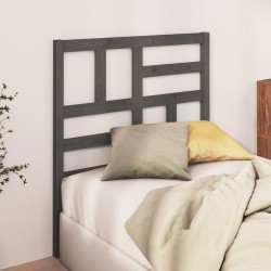 Tête de lit Gris 81x4x104 cm Bois massif de pin 