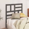 Tête de lit Gris 81x4x104 cm Bois massif de pin 