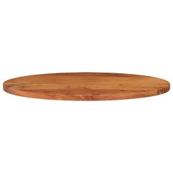 Dessus de table 110x40x3,8 cm ovale bois massif d'acacia 
