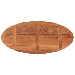 Dessus de table 110x40x3,8 cm ovale bois massif d'acacia 