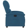 Fauteuil inclinable bleu velours 