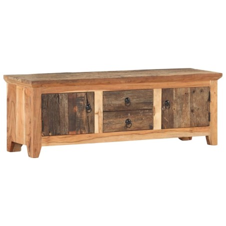 Meuble TV 120x30x40 cm Bois d'acacia et de récupération massif 