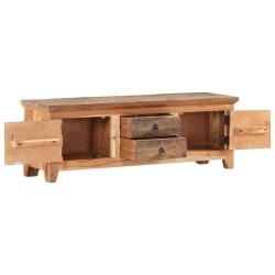 Meuble TV 120x30x40 cm Bois d'acacia et de récupération massif 