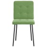 Chaises à manger lot de 6 vert clair velours 