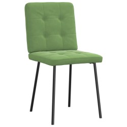 Chaises à manger lot de 6 vert clair velours 