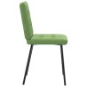 Chaises à manger lot de 6 vert clair velours 