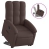 Fauteuil inclinable marron foncé tissu 