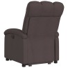 Fauteuil inclinable marron foncé tissu 
