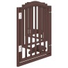 Barrière pour chiens avec porte 6 panneaux bois de peuplier 
