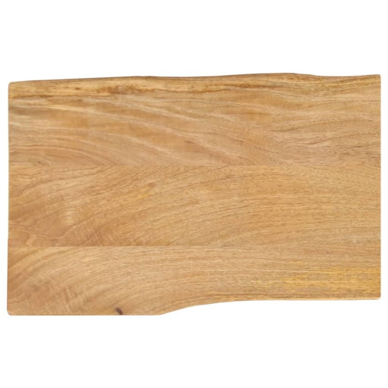 Dessus de table 70x40x2,5 cm bord vivant bois massif manguier 