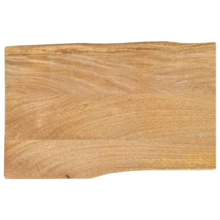 Dessus de table 70x40x2,5 cm bord vivant bois massif manguier 