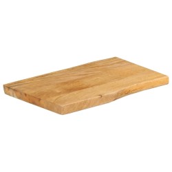 Dessus de table 70x40x2,5 cm bord vivant bois massif manguier 