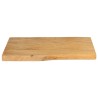 Dessus de table 70x40x2,5 cm bord vivant bois massif manguier 