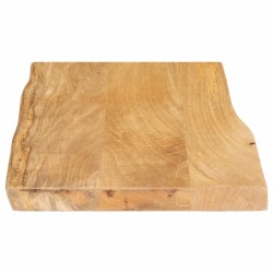 Dessus de table 70x40x2,5 cm bord vivant bois massif manguier 