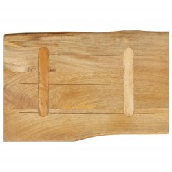 Dessus de table 70x40x2,5 cm bord vivant bois massif manguier 