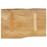 Dessus de table 70x40x2,5 cm bord vivant bois massif manguier 