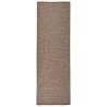 Tapis à tissage plat d'extérieur 80x250 cm Marron 