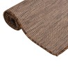 Tapis à tissage plat d'extérieur 80x250 cm Marron 