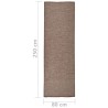 Tapis à tissage plat d'extérieur 80x250 cm Marron 