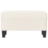 Banc Crème 70x35x41 cm Similicuir 