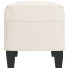 Banc Crème 70x35x41 cm Similicuir 