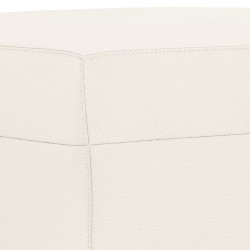 Banc Crème 70x35x41 cm Similicuir 