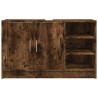 Armoire d'évier chêne fumé 90x29x55 cm bois d'ingénierie 