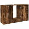 Armoire d'évier chêne fumé 90x29x55 cm bois d'ingénierie 