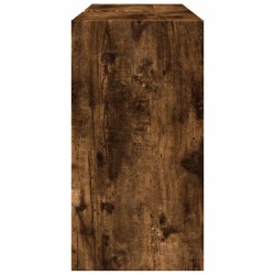 Armoire d'évier chêne fumé 90x29x55 cm bois d'ingénierie 