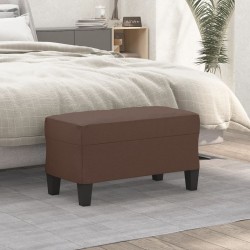 Banc Marron 70x35x41 cm Similicuir 