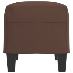 Banc Marron 70x35x41 cm Similicuir 