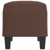 Banc Marron 70x35x41 cm Similicuir 