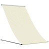 Auvent rétractable crème 100x150 m tissu et acier 