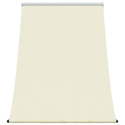 Auvent rétractable crème 100x150 m tissu et acier 