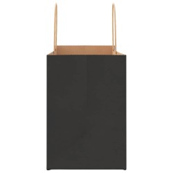 Sacs en papier 250 pcs avec poignées noir 32x17x25 cm 