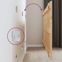 Tête de lit murale 159,5x3x60 cm Bois massif de pin 
