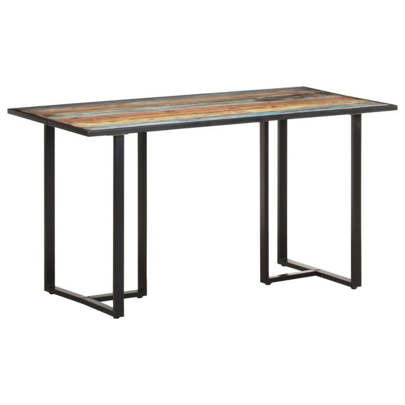 Table de salle à manger 140 cm Bois de récupération massif Table de salle à manger 140 cm Bois de récupération massif