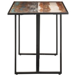Table de salle à manger 140 cm Bois de récupération massif 