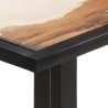 Table de salle à manger 140 cm Bois de récupération massif 