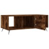 Table basse chêne fumé 102x50x40 cm bois d'ingénierie 