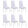 Ensemble de table à manger 7 pcs noir et blanc 