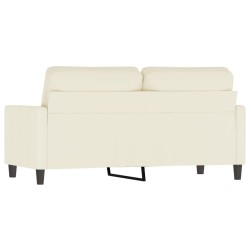 Canapé à 2 places Crème 140 cm Velours 