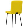 Chaises à manger lot de 6 jaune velours 