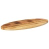 Dessus de table 110x40x3,8 cm ovale bois massif de manguier 