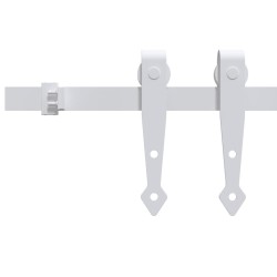 Kit mini de porte d'armoire coulissante Acier au carbone 152 cm 